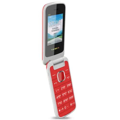 Сотовый телефон TEXET TM-325 гранатовый