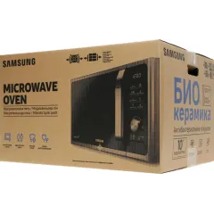 Микроволновая печь SAMSUNG MS-23F302TAK/BW, 23 л., черная (Э/М)