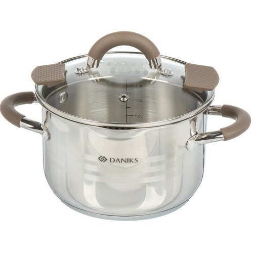Набор посуды DANIKS Нара, кастрюли, нерж., 6 пр (GS-01413-6PC-2)(446892)