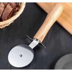 Нож для пиццы Доляна «Кафу», 20,5 см, гевея, бежевый (3801956)