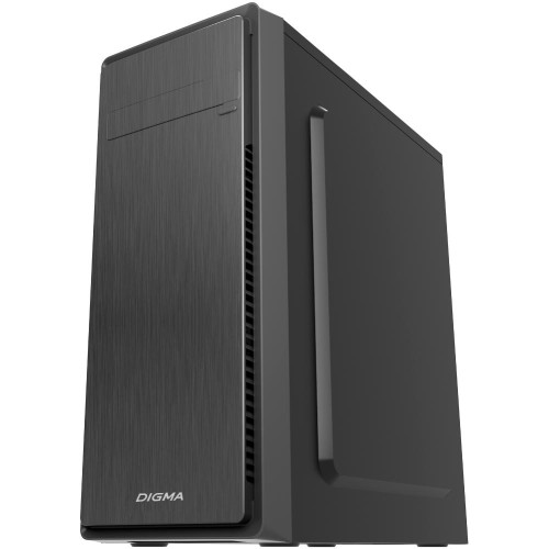 Корпус Digma DC-ATX100-U2 черный без БП ATX 1x80mm 2x120mm 2xUSB2.0 audio