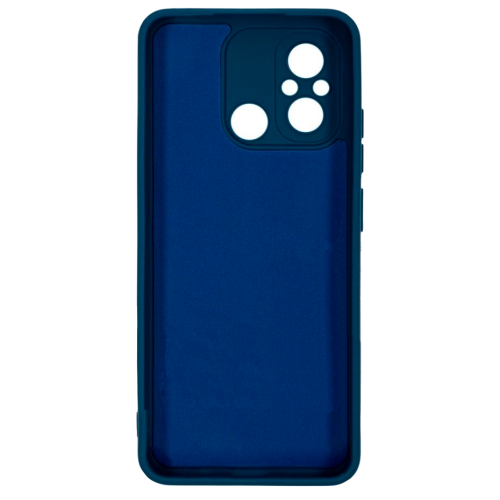 Бампер Xiaomi Redmi 12C 4G/11A/Poco C55 ZIBELINO Soft Matte синий с микрофиброй