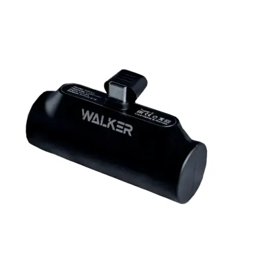 Повербанк 5000 мАч Walker WB-950 Mini, 2.1A, Lightning, индикатор, подставка, черный