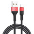 Кабель USB 2.0 A вилка - Type C 1 м HOCO X26 Xpress черно-красный