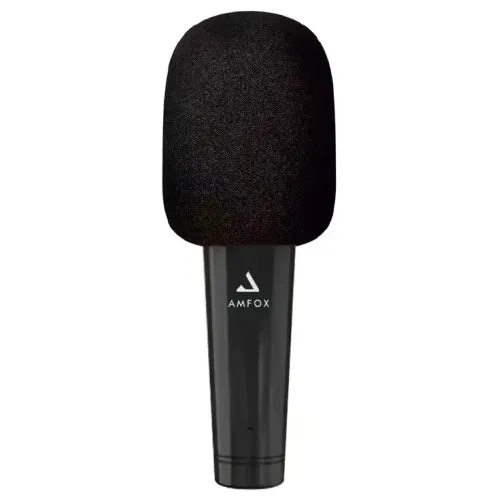 Микрофон вокальный Bluetooth AMFOX MIC30 черный (*8)