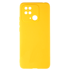 Бампер Xiaomi Redmi 10C ZIBELINO Soft Case желтый защита камеры