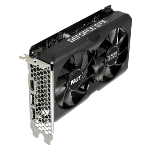 Видеокарта Palit PCI-E PA-GTX1650 GP OC 4G D6 NV GTX1650 4096Mb 128 GDDR6 1410/12000/HDMIx1/DPx2/HDC NE61650S1BG1-1175A
