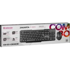 Клавиатура + мышь Defender Jakarta C-805 RU черный (45804) 