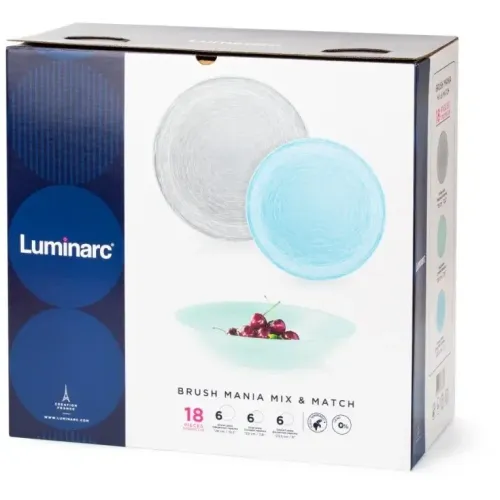 Набор столовый LUMINARC БРАШМАНИЯ МИКС&МАТЧ 18пр (Q6027)
