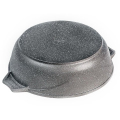 Жаровня Мечта Гранит, 26 см (33701)(362475) с крышкой