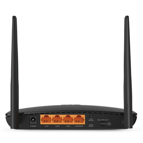 Маршрутизатор TP-LINK TL-MR150 N300 10/100BASE-TX/4G cat.4 черный