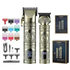 Набор для стрижки VGR V-670, бронза (машинка для стрижки/триммер)