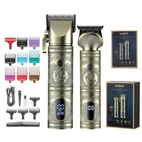 Набор для стрижки VGR V-670, бронза (машинка для стрижки/триммер)