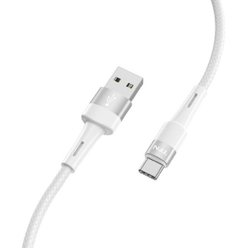 Кабель USB 3.0 A вилка  - Type C 1 м TFN, TFN-С-ENV-AC1M WH белый