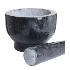 Ступка MAYER&BOCH с пестиком, мрамор, серый (30632)