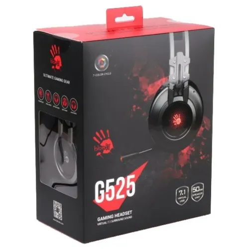 Гарнитура A4 Bloody G525 черный 2м