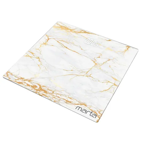 Весы напольные электронные MARTA MT-SC3600, белое золото