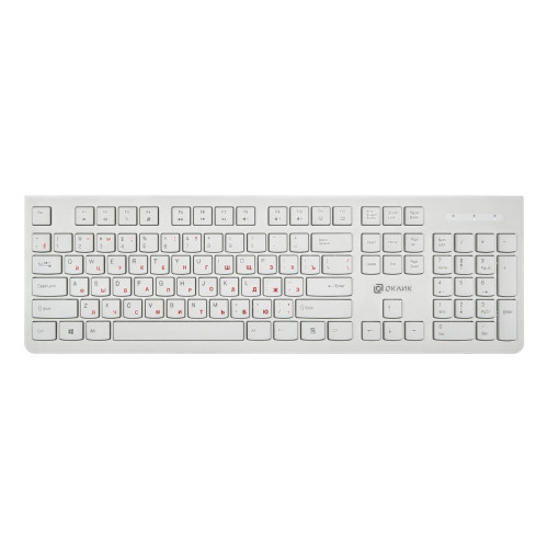 Клавиатура Oklick 505M белый USB (*7)