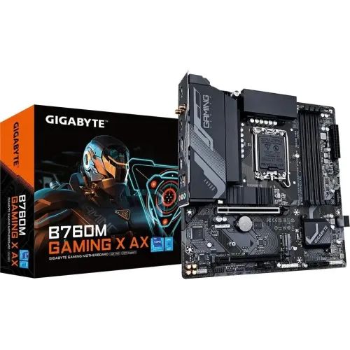 М/П SOC-1700 Gigabyte B760M GAMING X AX 4xDDR5 mATX AC`97 8ch(7.1) 2.5Gg RA