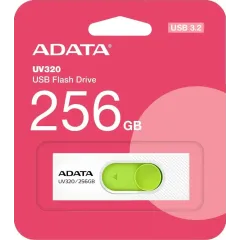 Карта USB3.2 256 GB ADATA AUV320-256G-RWHGN белый/зеленый