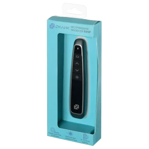 Презентер Оклик 695P Radio USB (30м) черный 1011985