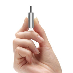 Переходник microUSB to Type-C Borofone BV4 серебро