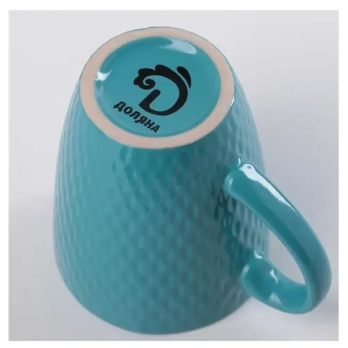 Кружка 190 мл., керамика, ДОЛЯНА «Лилу», голубая (3714613)