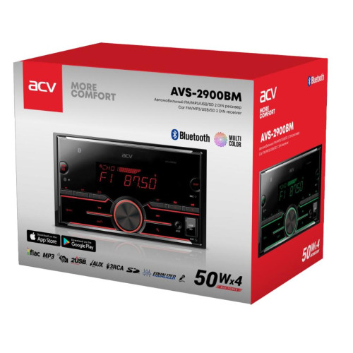 Автомагнитола-FLASH ACV AVS-2900BM 2DIN