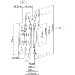 Подставка д/ТВ ULTRAMOUNTS UM863 для 23-42