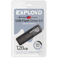 Карта USB2.0 128 GB EXPLOYD 620 черный