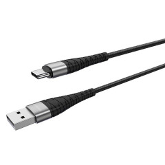 Кабель USB 2.0 A вилка - Type C 1 м Borofone BX32 Munificent 3А черный