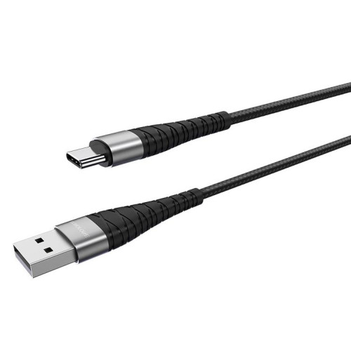 Кабель USB 2.0 A вилка - Type C 1 м Borofone BX32 Munificent 3А черный