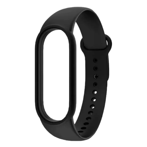Ремешок для Mi Band 5 ZIBELINO силиконовый черный