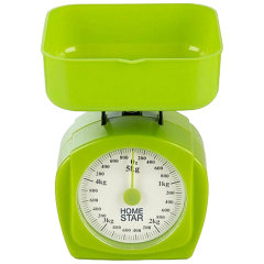 Весы кухонные механические HOMESTAR HS-3005М зеленый