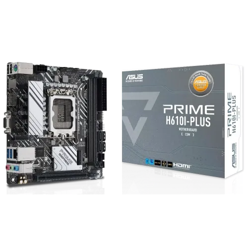 М/П SOC-1700 Asus PRIME H610I-PLUS-CSM Intel H610 2xDDR5 mini-ITX AC