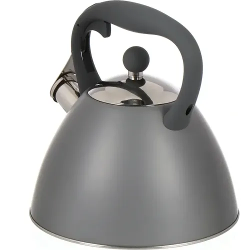 Чайник со свистком Daniks PR-2202, индукция, серый, 2,7 л.(429627)