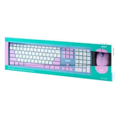 Клавиатура + Мышь Acer OCC200 фиолетовый/зеленый (*9)