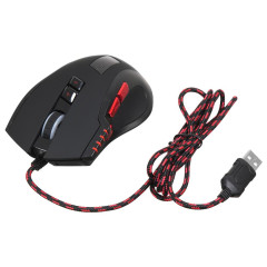 Мышь Оклик 806G черный/красный 