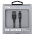 Кабель USB 3.0 A вилка - 8pin 1,2 м TFN-C-BLZ -AL1M-BK черный