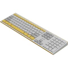 Клавиатура + Мышь Acer OCC200 желтый/белый