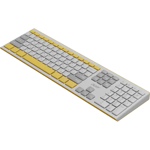 Клавиатура + Мышь Acer OCC200 желтый/белый