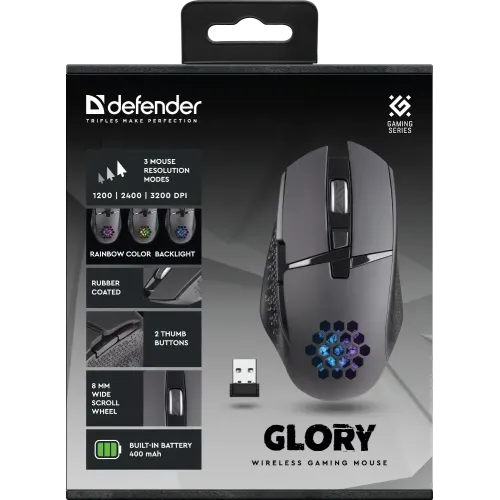 Мышь Defender Glory GM-514 черный 