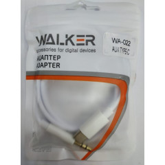 Кабель Type-C - AUX Jack 3.5mm WALKER WA-022 белый