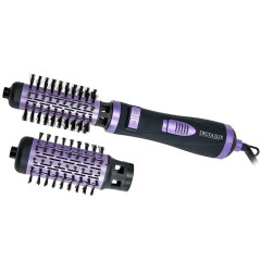 Фен-расческа DELTA LUX DL-0443R черный/фиолетовый