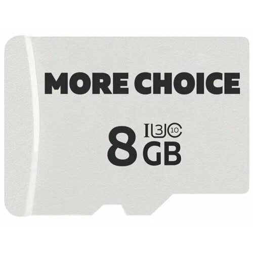 Карта micro-SD 8 GB More choice Class10 MC8 (4610196407505)