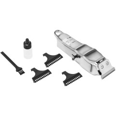 Машинка для стрижки Hyundai H-HC7111 серебристый/черный (акб)