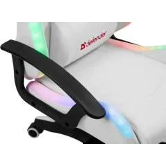 Кресло игровое Defender FACTOR X RGB экокожа белый