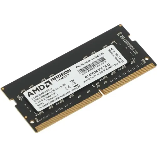 Память SO-DIMM DDR4 8192Mb 2400MHz AMD R748G2400S2S-U Radeon R7 Performance Series RTL PC4-19200 CL1