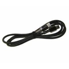 Кабель USB 3.0 Type-C - Type-C 1 м NB-Q183B, поддержка PD, нейлон, черный