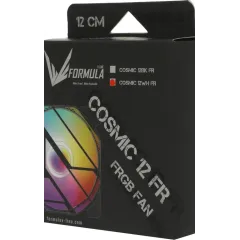 Кулер корпус 120x120x25  Formula Cosmic 12WH FR RGB 3-pin 4-pin (Molex) белый